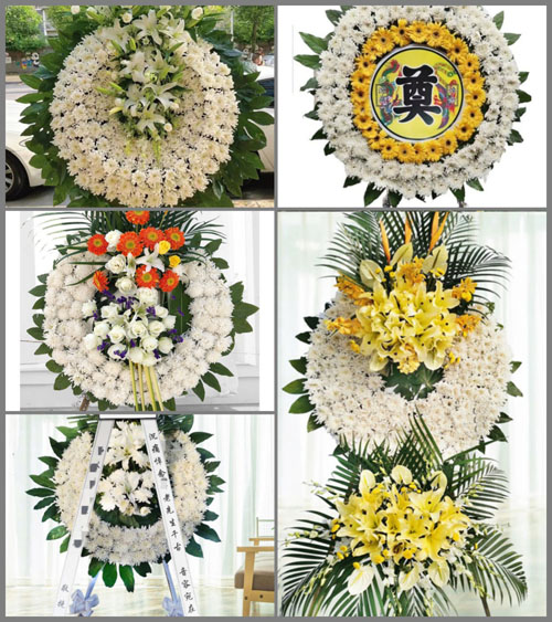 湖南永州祁阳县文富市镇双湾村花圈速递